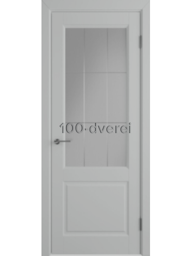 Межкомнатная дверь<br> Tessoro с остеклением эмаль серая