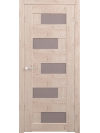 Межкомнатная дверь Гнев Дуб золотистый Бронза стекло