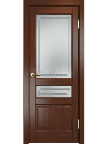 Межкомнатная дверь<br> ОЛ 85 со стеклом коньяк