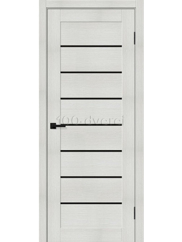 Межкомнатная дверь<br> Борон-22 Bianco Melinga Black Shine