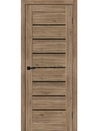 Межкомнатная дверь<br> Борон-22 Original Oak Black Shine
