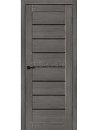 Межкомнатная дверь Борон-22 Grey Melinga Black Shine