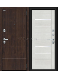 Входная дверь Престон BChrome Almon/Bianco Melinga