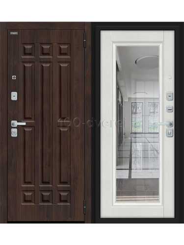 Входная дверь<br> Формит BChrome Almon/Bianco Melinga