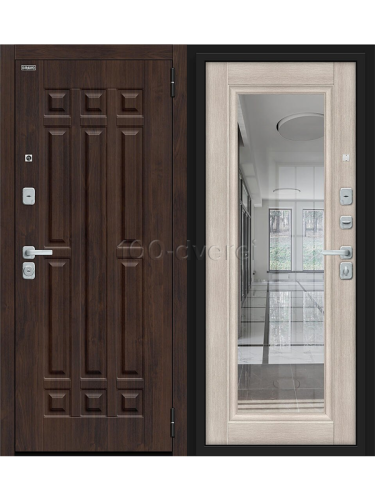 Входная дверь<br> Формит BChrome Almon/Cappuccino Melinga