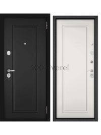 Входная дверь TRUST ECO 9ED-0 Черный матовый Эмаль белоснежная