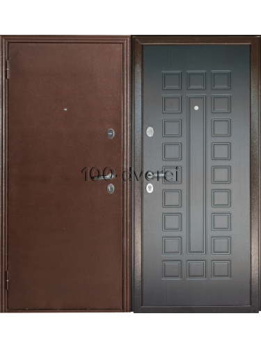 Входная дверь<br> 60М Антик медь - Венге
