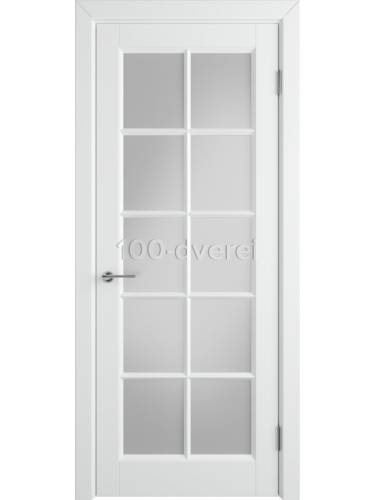 Межкомнатная дверь<br> Amore с остеклением белая
