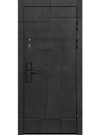 Входная дверь Эталон Доминион Бетон черный