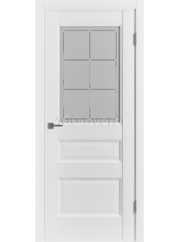Межкомнатная дверь<br> Emalex 3 с остеклением белая