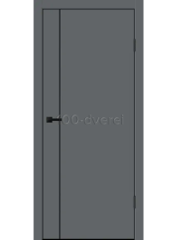 Межкомнатная дверь Хироу M1 черная АВС кромка с 4х сторон Вулкан