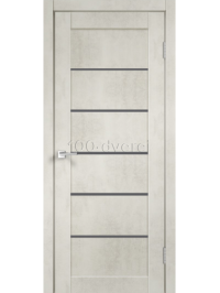 Межкомнатная дверь Лайн 1 ДО Муар снежный/Мателюкс графит