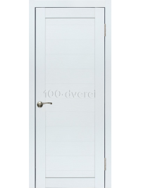 Межкомнатная дверь экошпон Диана 1 белый бланко