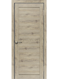 Межкомнатная дверь экошпон Диана 1 рустик пепельный