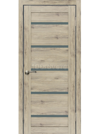 Межкомнатная дверь экошпон Диана 1 рустик пепельный ДО