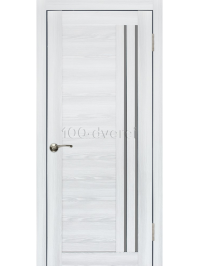 Межкомнатная дверь экошпон Диана 13/4 ясень ривьера айс ДО графит