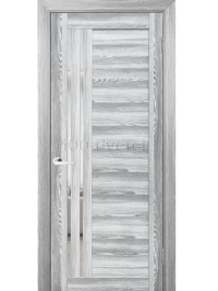 Межкомнатная дверь экошпон Диана 13/4 пепельный/ бронза ДО