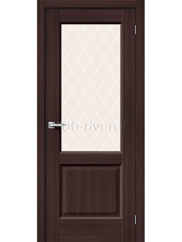 Межкомнатная дверь<br> НЕО-33 Wenge Melinga / White Crystal