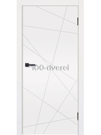 Межкомнатная дверь Мерцание L-6 Белый ДГ
