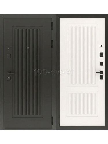 Входная дверь<br> Flat 90 12ФЛ 504 Белая шагрень