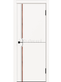 Межкомнатная дверь Дафни-4 ПГ Platinum Кромка ABS черная