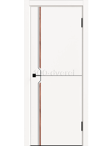Межкомнатная дверь<br> Дафни-4 ПГ Platinum Кромка ABS черная