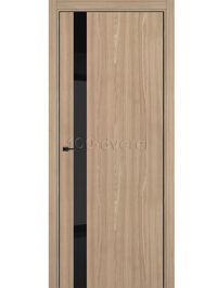 Межкомнатная дверь Дейзи 51 4AВ ПО Natural Oak Black Star AL черная