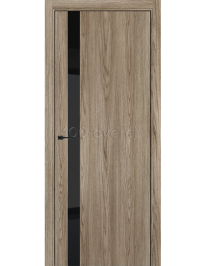 Межкомнатная дверь Дейзи 51 4AВ ПО Brownie Oak Black Star AL черная