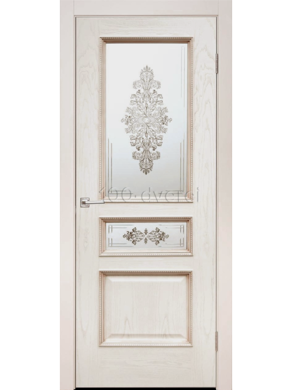 Межкомнатная дверь Аврора Ясень карамельный с патиной