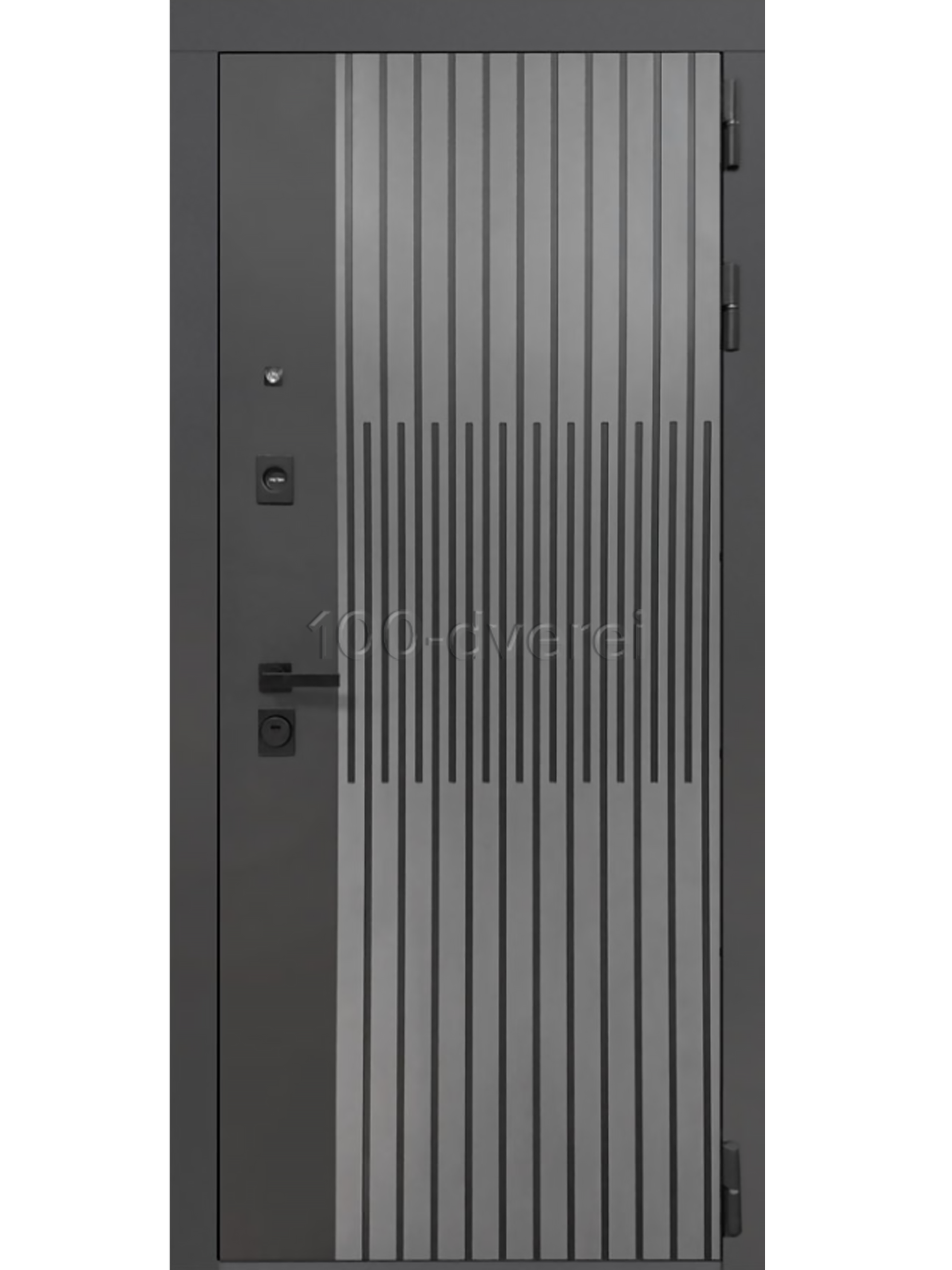 Входная дверь Zeus Шагрень черный