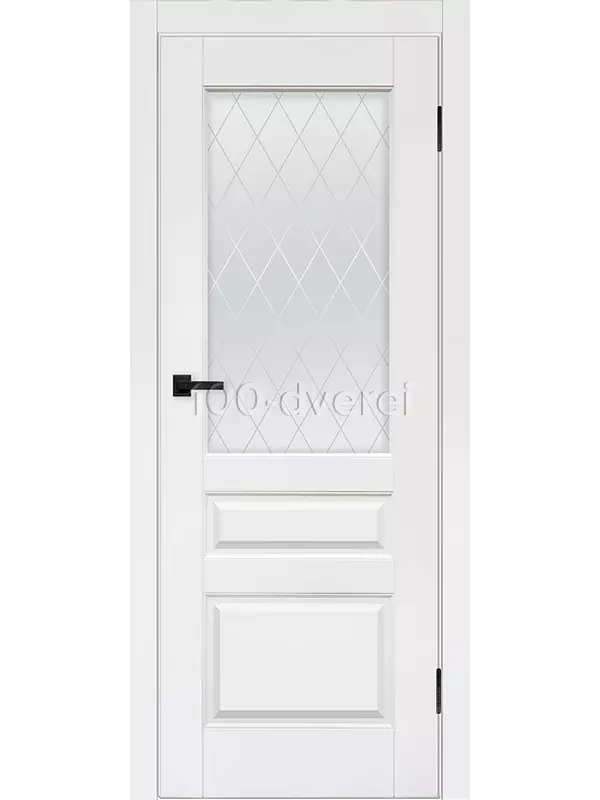 Межкомнатная дверь Турин-4 эмаль белая RAL 9003 ДО