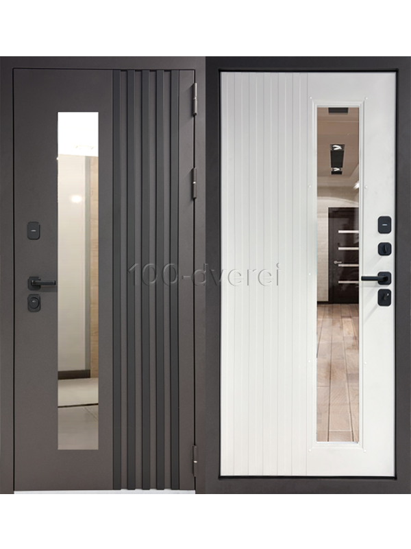 Входная дверь ТЕРМО Стиль Меландж махагон