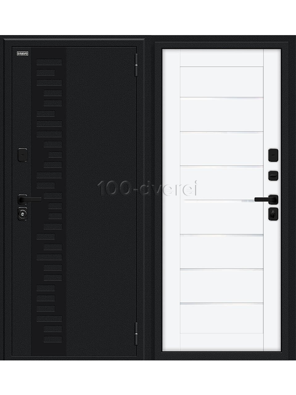 Входная дверь Техсин Декстар-2 SBlack Букле черное