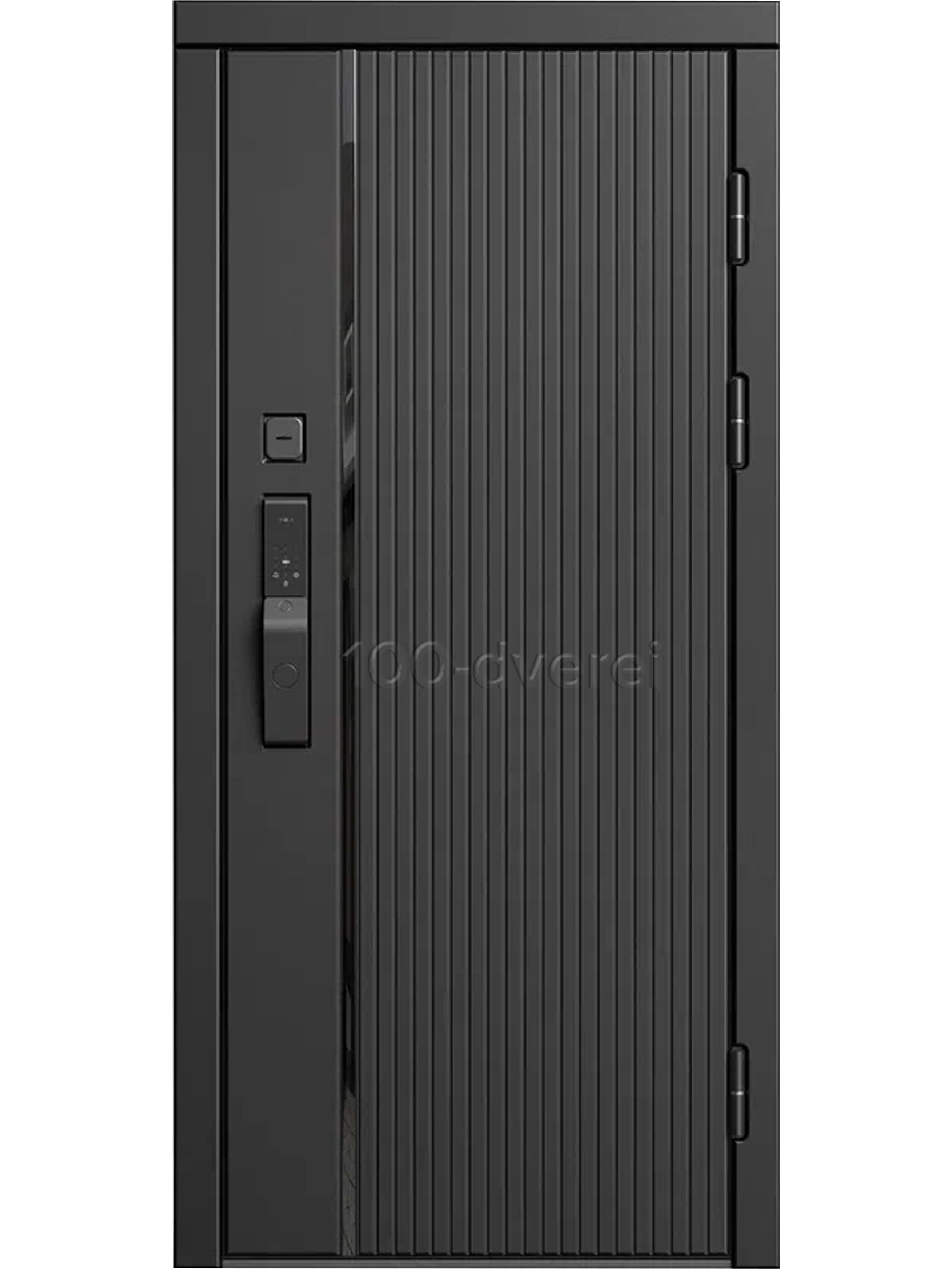 Входная дверь Грид Black SMART