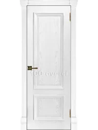 Белая дверь из шпона Корсика 