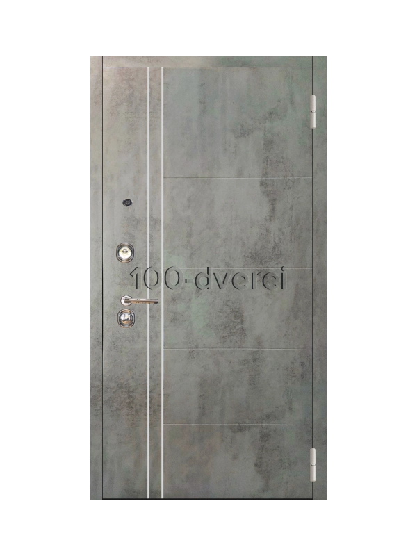 Входная дверь Лофт-Темный-бетон