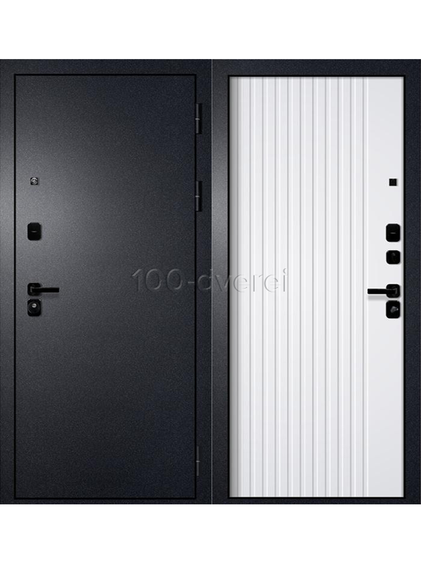 Входная дверь Alpha-2 Букле Черный