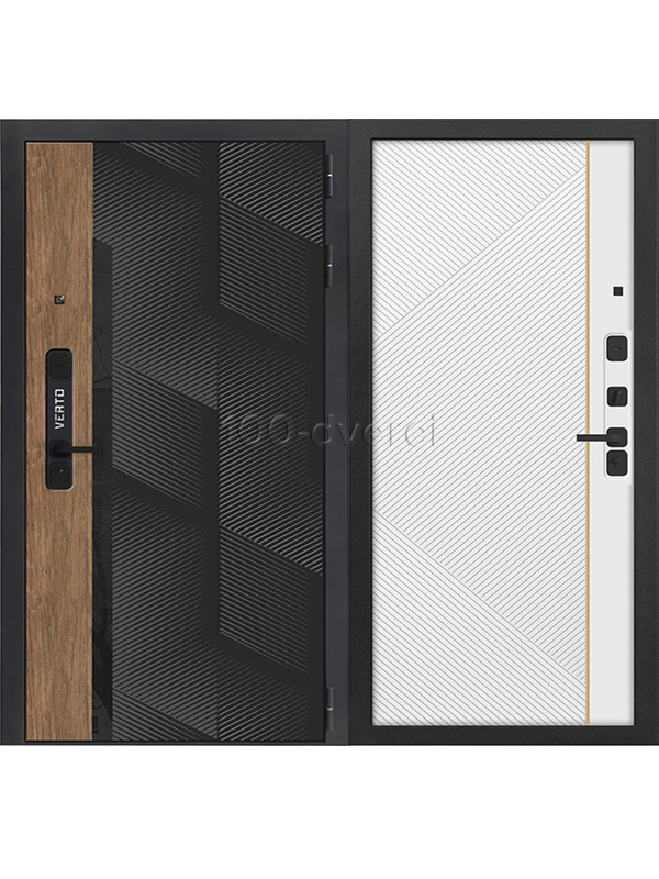 Входная дверь Toronto 6 Черный кварц