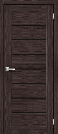 Межкомнатная дверь  Борон-22 Wenge Melinga / Black Shine